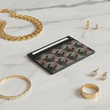 Monogram Card Holder -  Brown Elixir & Co