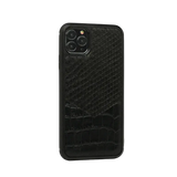 Custom Mixed Python &amp; Croc-Pattern Leather iPhone Case Elixir & Co