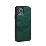 Monogram Lizard-Pattern Leather iPhone Case Elixir & Co