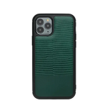 Monogram Lizard-Pattern Leather iPhone Case Elixir & Co