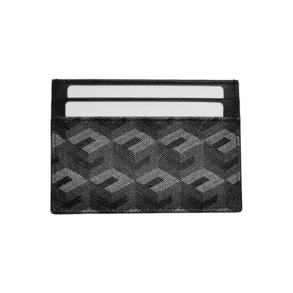 Monogram Card Holder - Black Elixir & Co