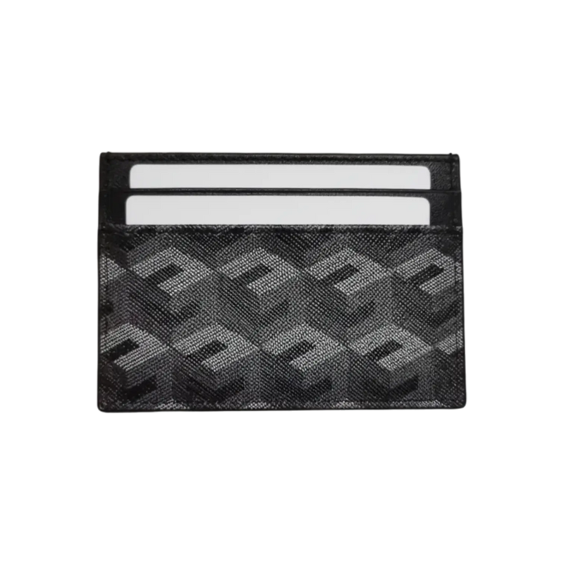 Monogram Card Holder - Black Elixir & Co