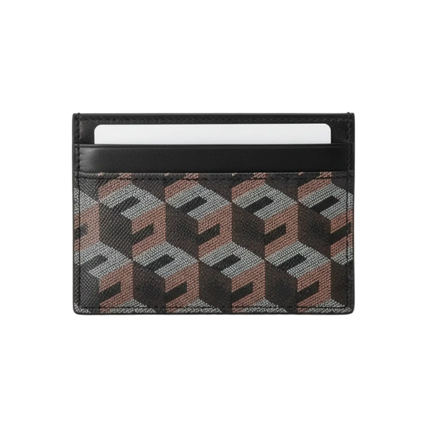 Monogram Card Holder -  Brown Elixir & Co