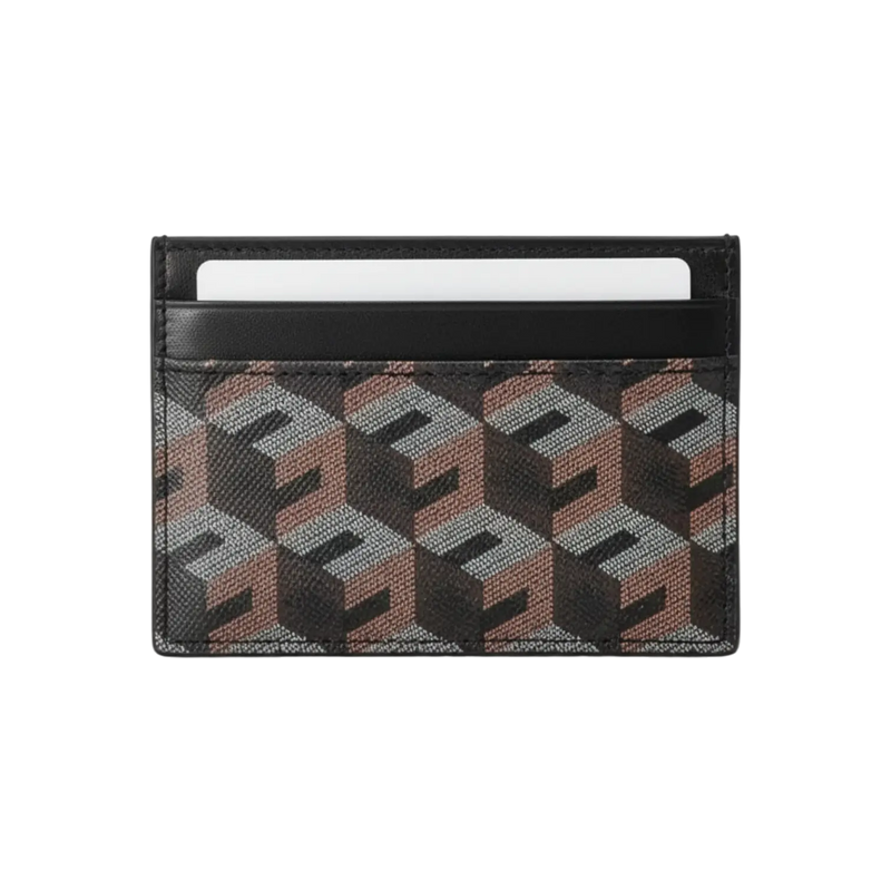 Monogram Card Holder -  Brown Elixir & Co