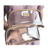 Monogram Clear Cosmetic Bag Elixir Beauty