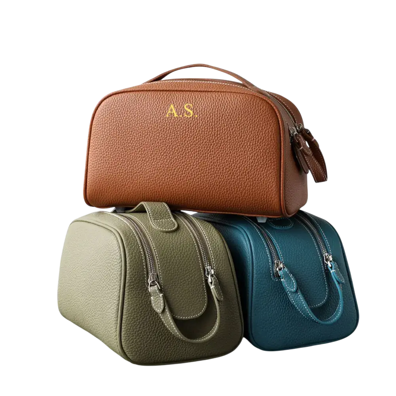 Monogram Leather Wash Bag Elixir Beauty